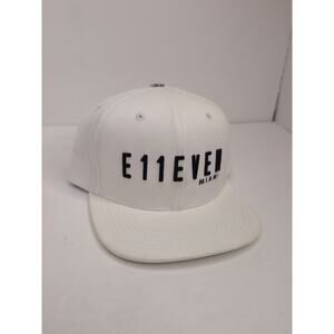E11EVEN Miami White Snapback Hat Limited Edition #NoSleep